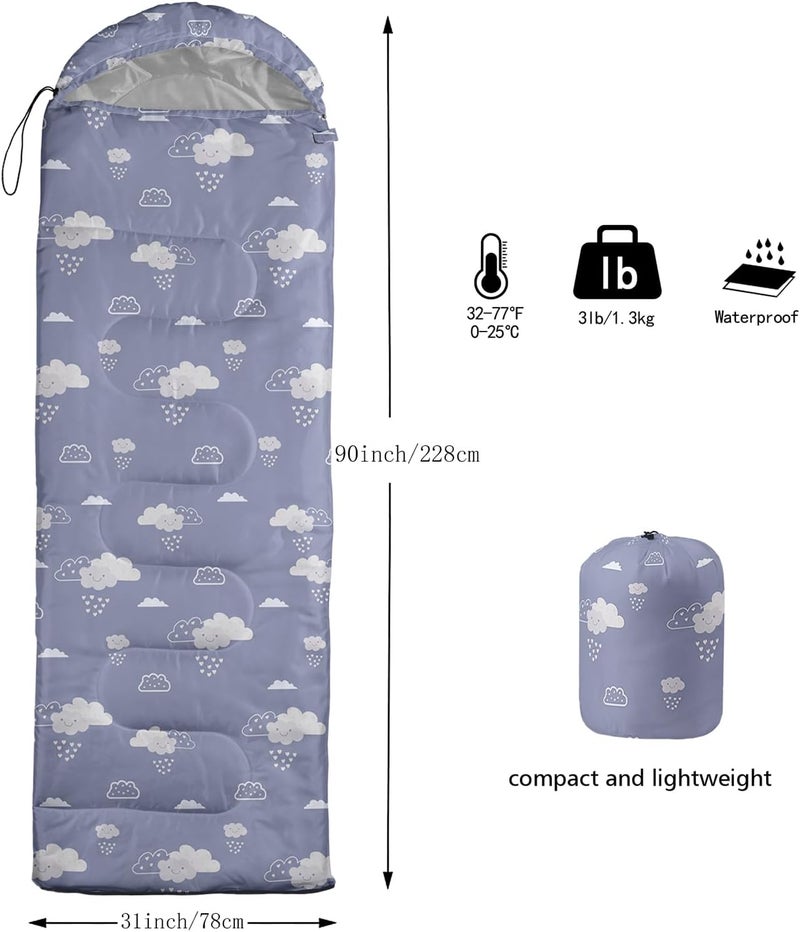 QOOMO Camping Sleeping Bags,3 Season Warm & Cool Weather,Lightweight,Waterproof Sleeping Bags for Adults & Kids,Traveling,and Outdoors,Camping Gear Equipment - Image 3